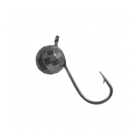 Мормышка вольфрам LumiCom Шар фигурный с ушком Ф3 черный никель, цена за 1 шт.