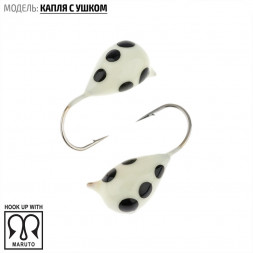 Мормышка вольфрамовая Spider Капля с ушком краш. MW-SP-1140-116P фосф.