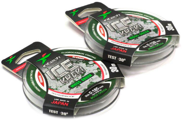 Леска Intech Ice Khaki moss green 0.10 30м