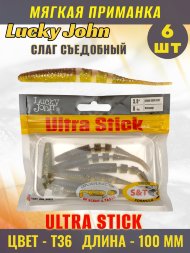 Слаг Lucky John Pro S Ultra Stick съедобный 10,00 6шт 140207-T36