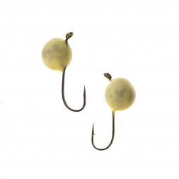 Мормышка вольфрамовая Lumicom Дробинка с ушком Ф6.5 обмазка фосфор P