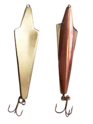 Блесна зимняя Бор Плюс двусторонняя 5 с подвес. тр. медь/ник