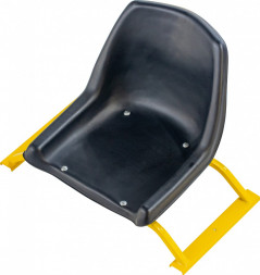 Сиденье Экструзион для саней поперечное с пластиковым сиденьем со спинкой С-6