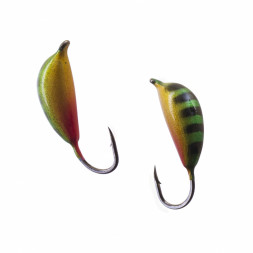 Мормышка вольфрамовая Lumicom Банан с ушком Ф3 покраска 306, цена за 1 шт.