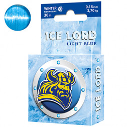 Леска AQUA Ice Lord light blue 0.18 30м